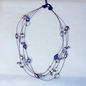 Chico’s Multi Layer Wire Illusion Necklace